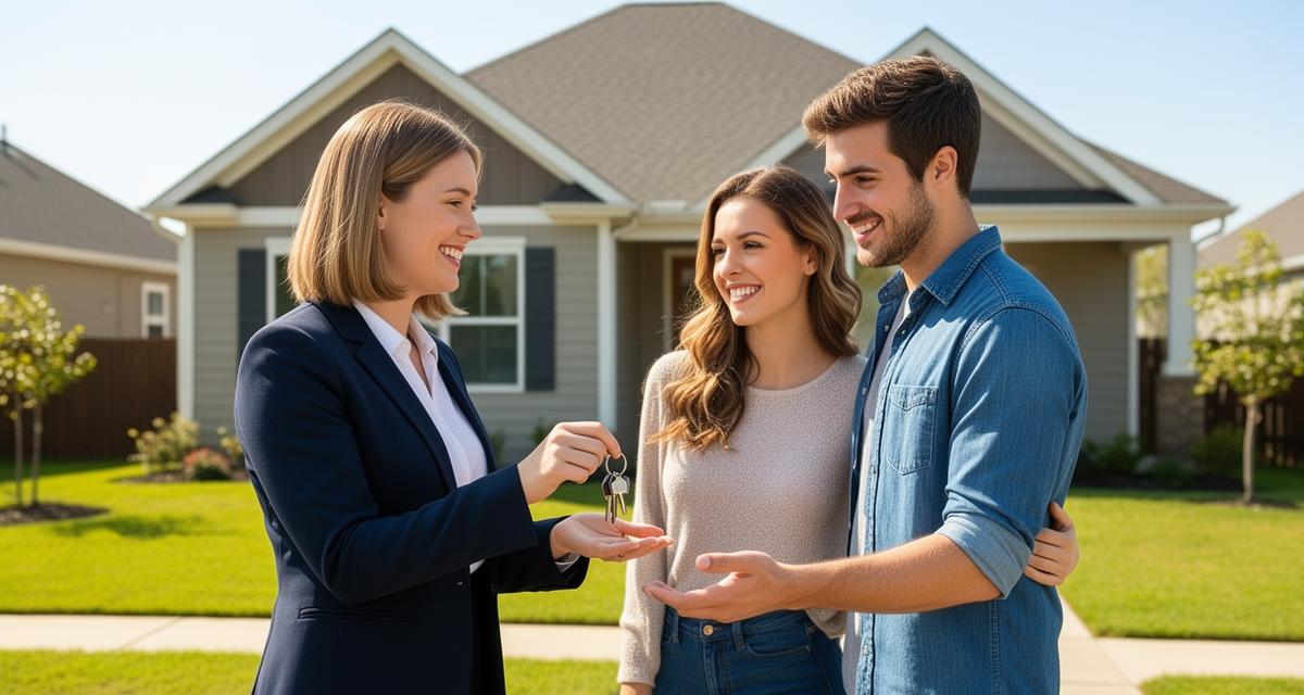 Couple touring a home they're considering purchasing